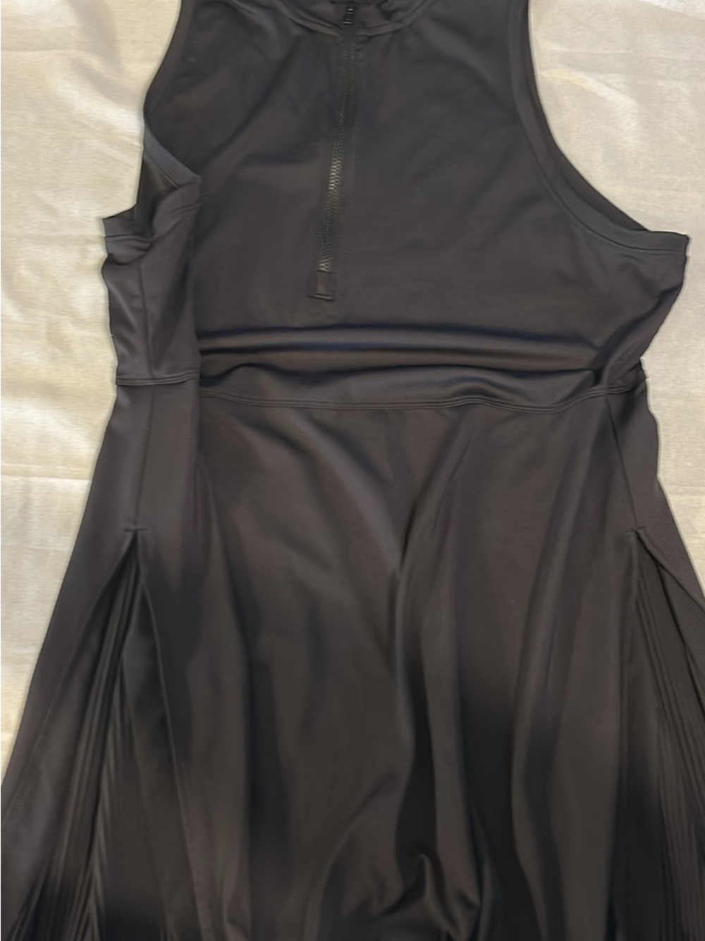 Old Navy Black Backless Athletic Skater Dress